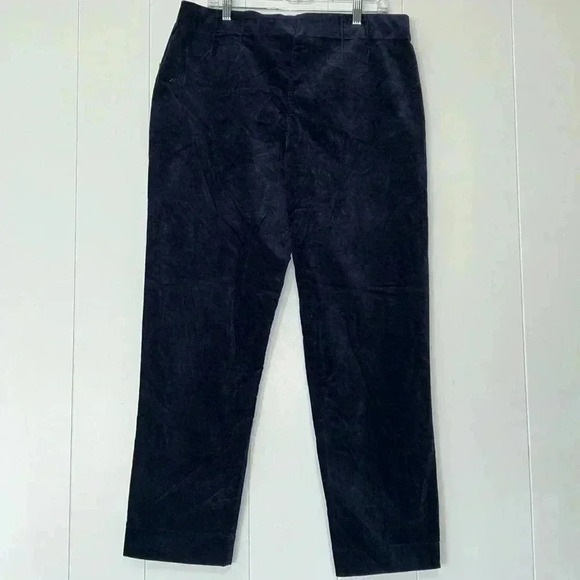 Laura Scott Missy Uncut Corduroy Pants Navy Blazer Y12 NWT Vintage - Picture 1 of 5